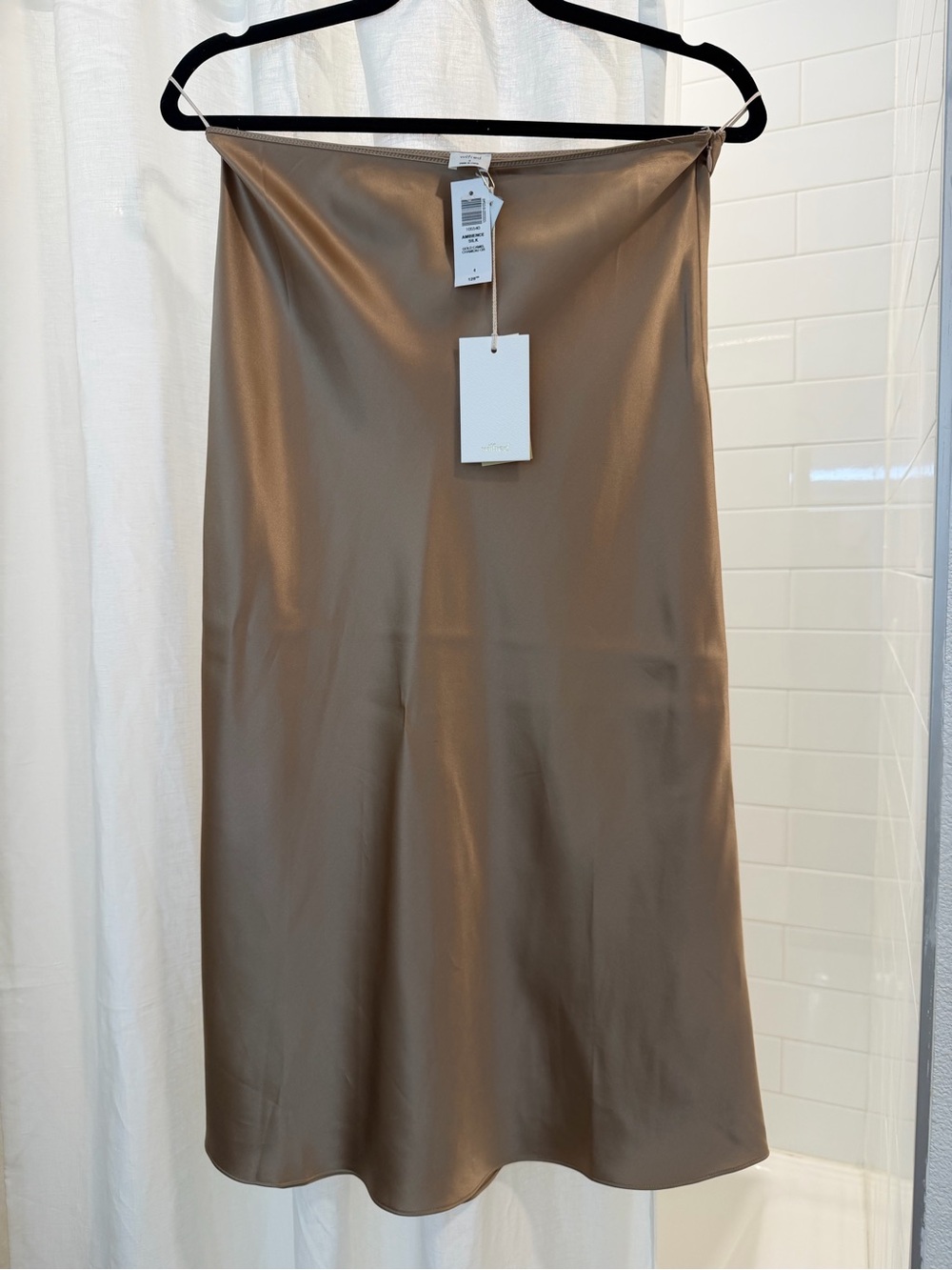 Aritzia Wilfred Silk Midi Skirt